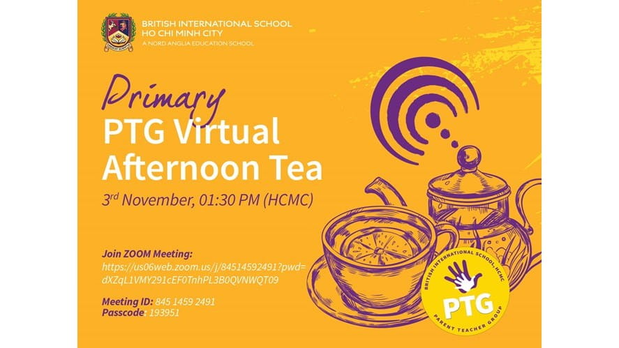 Primary PTG Virtual Afternoon Tea