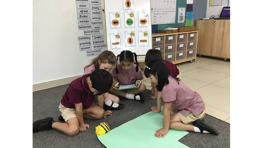 Programming Bee-Bots to Develop Mathematical Vocabulary and Problem-solving Skills | BIS HCMC-programming-bee-bots-to-develop-mathematical-vocabulary-and-problem-solving-skills-Beebots 1