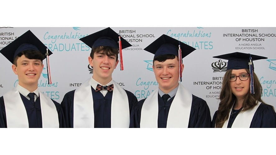 BISH family celebrates graduation of quadruplets!