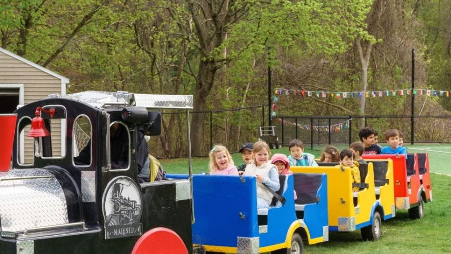 Children in train