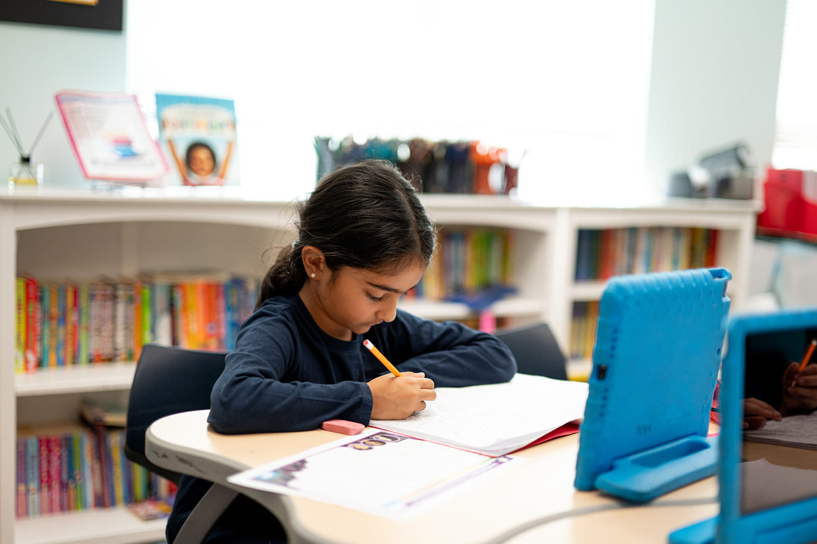 Students Writing Cursive