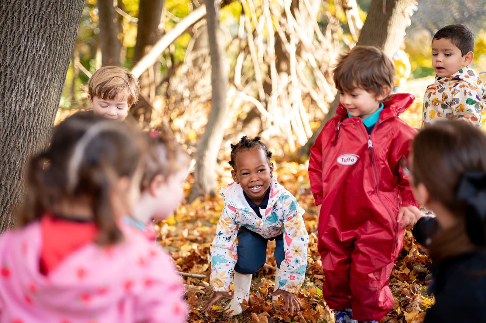 Children Playing Outdoors
