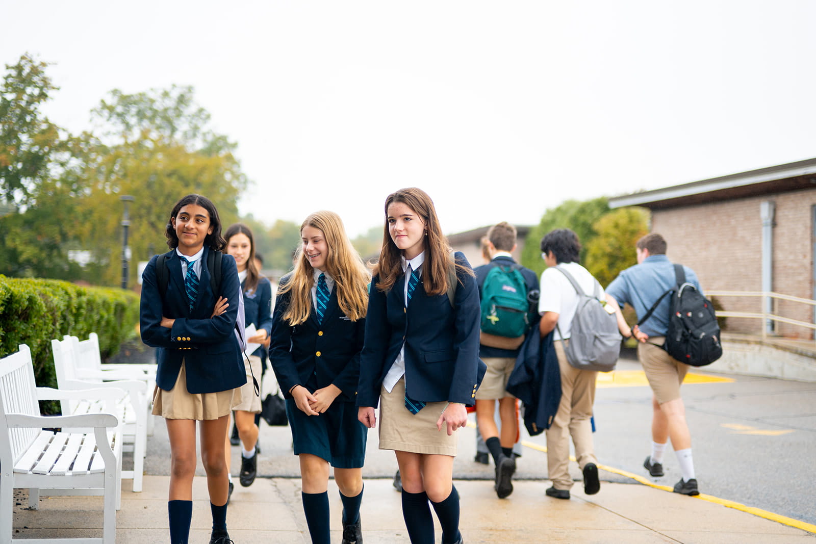 Students Walking to School