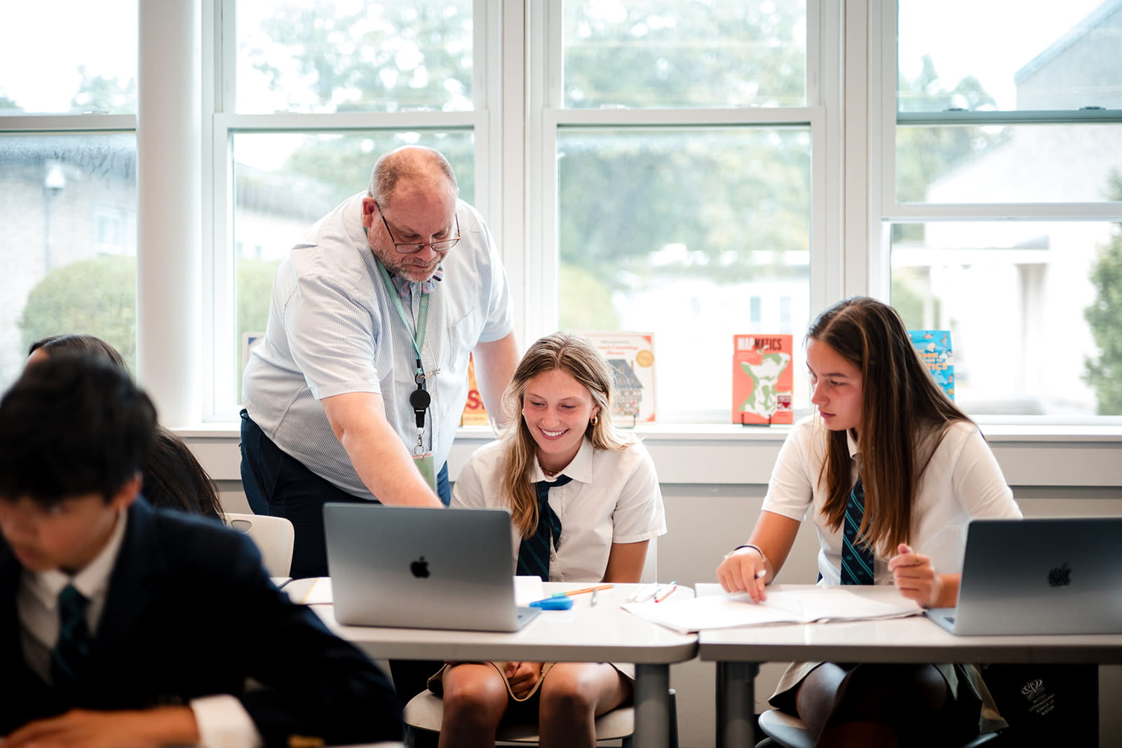 Teacher with Students