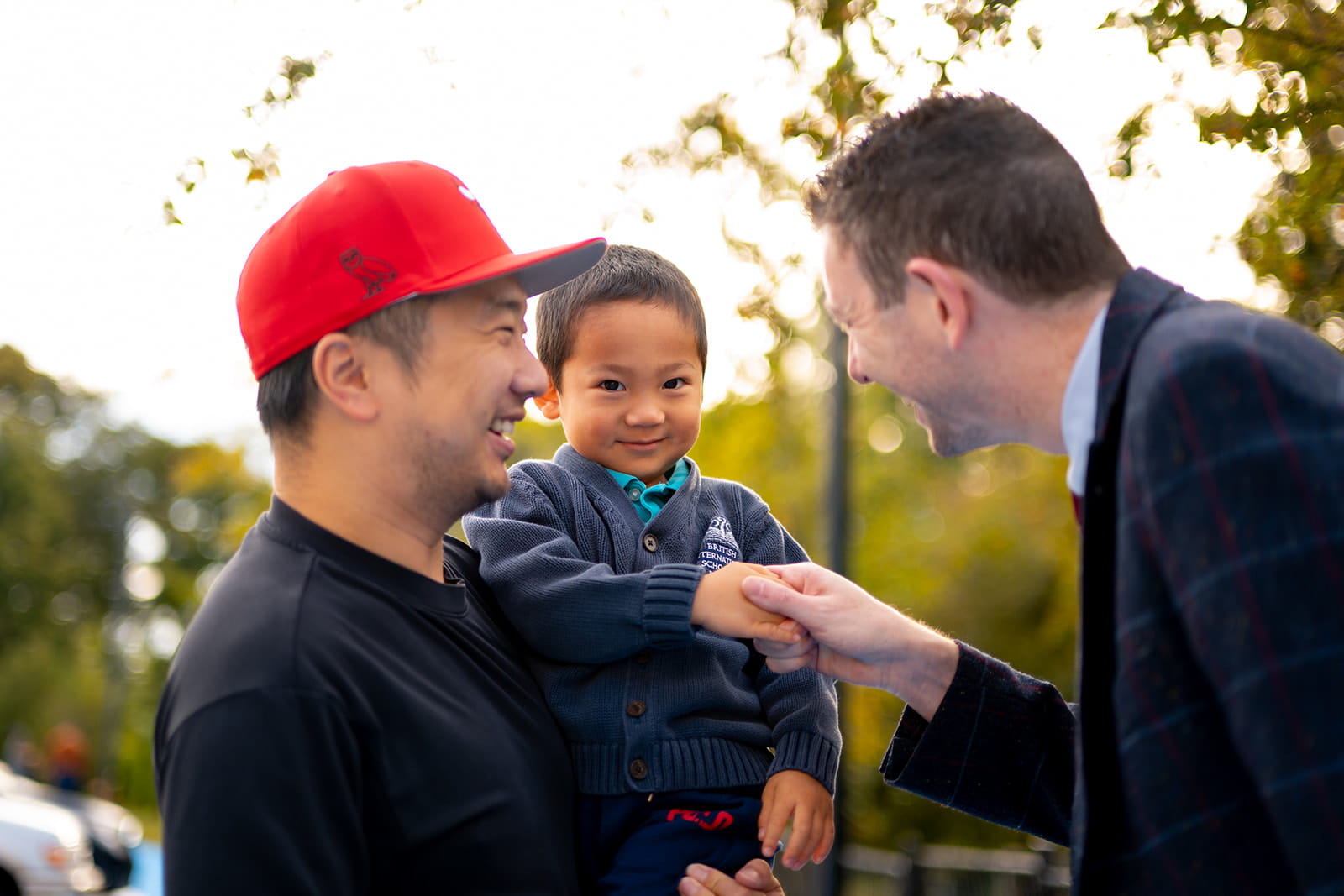 Teacher with student