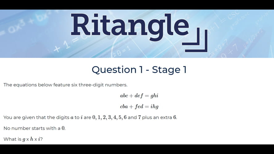 Ritangle Math competition - ritangle-math-competition