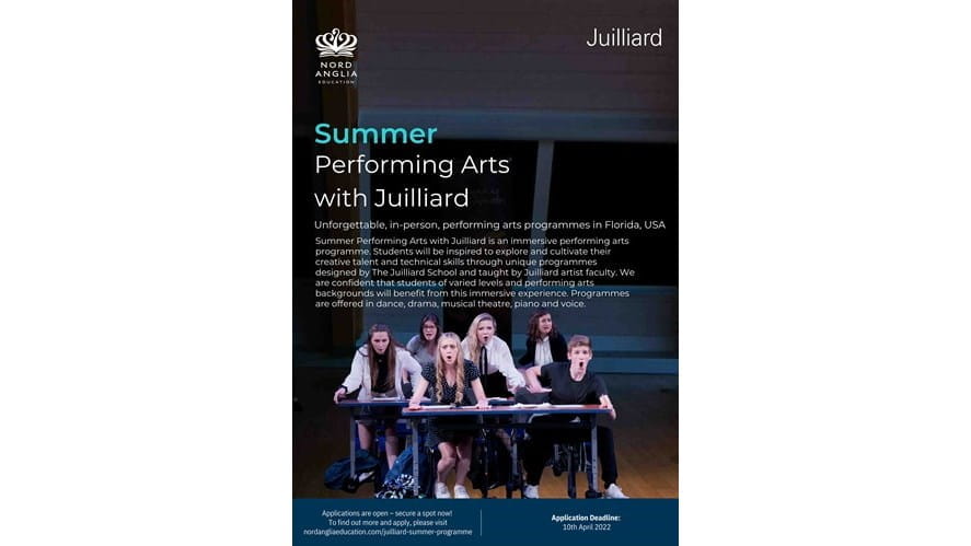 Summer Performing Arts Juilliard 2022 A2Poster