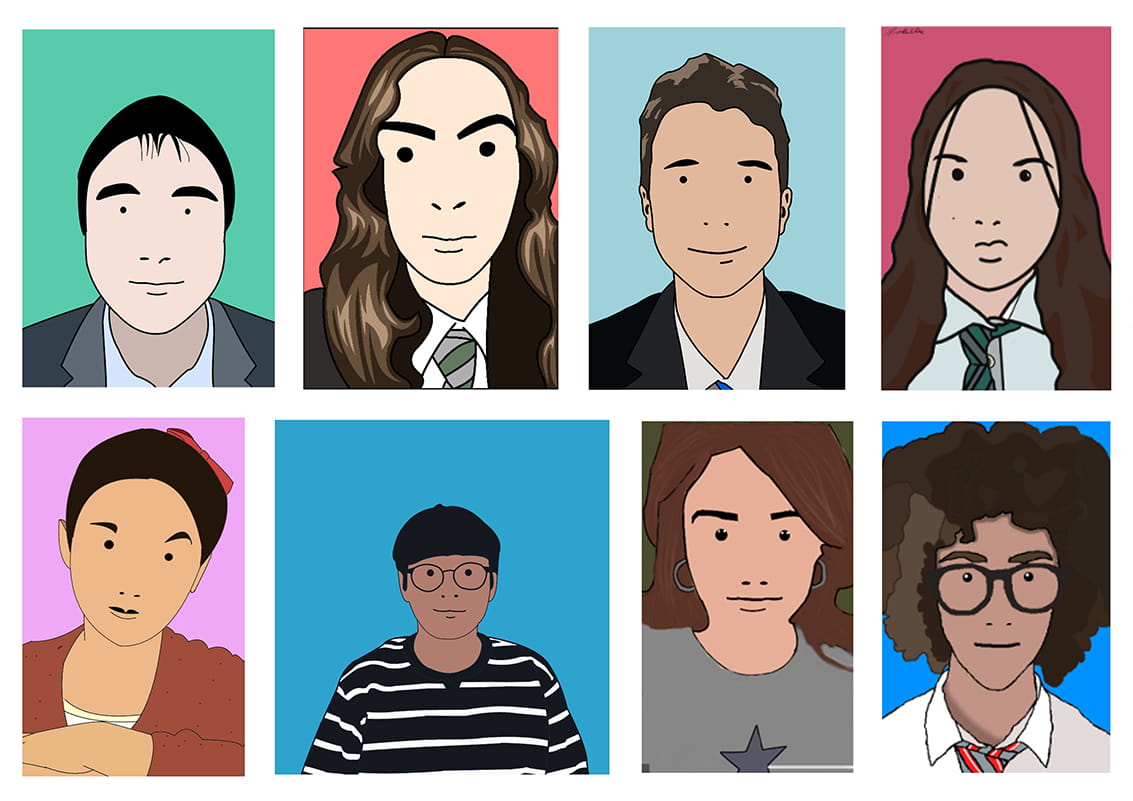 Year 9 Digital Portraits in the Style of Julian Opie - Carousel For News Detail