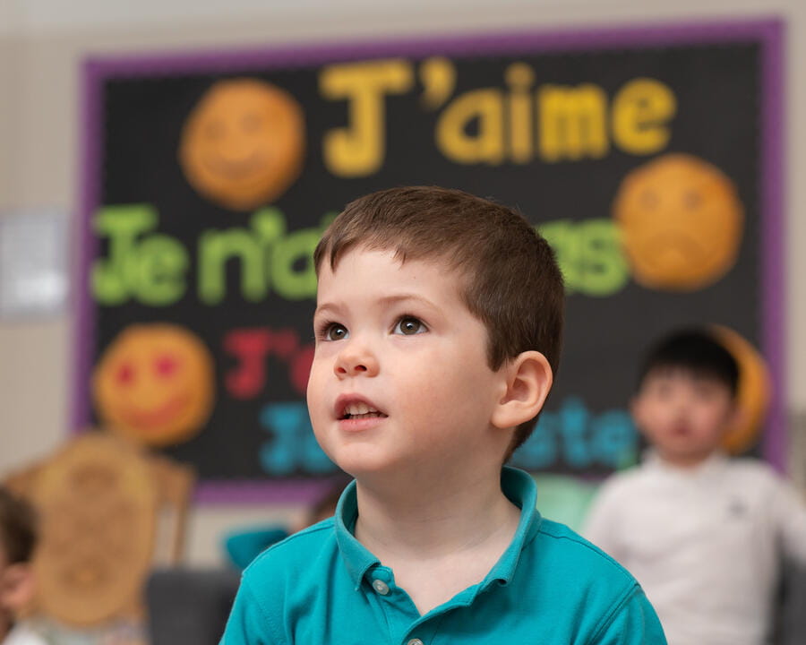 student enjoying an early years lesson at BISC, Lincoln Park 