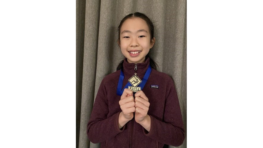 Katherine with medal