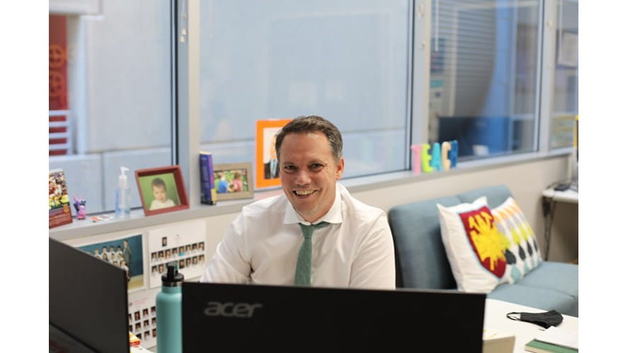 Gregory at Desk
