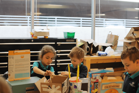 children at maker fair