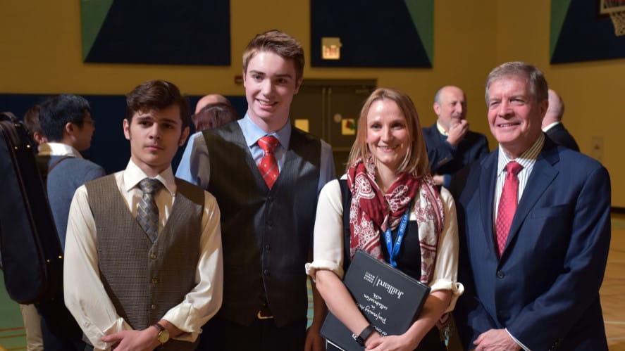 Students Join Juilliard President, Musicians