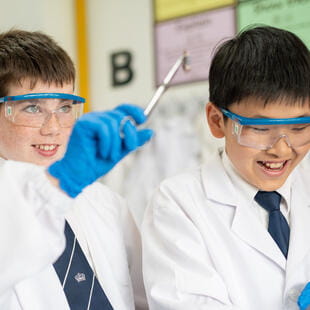 Yangon student operating robot - Nord Anglia Education