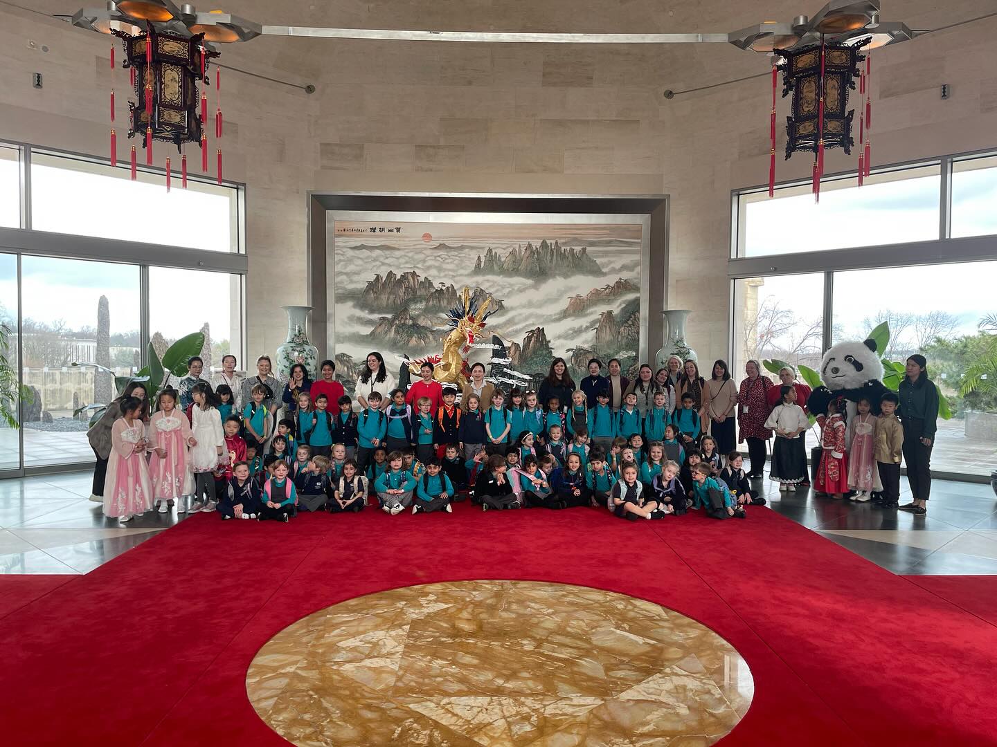 In a celebration marked by joy and cultural enrichment, the Sunshine School invited Year 1 and Year 2 students with a special invitation to partake in the Lunar New Year festivities at the Chinese Embassy.  -Chinese Embassy Visit-Chinese_Embassy_2