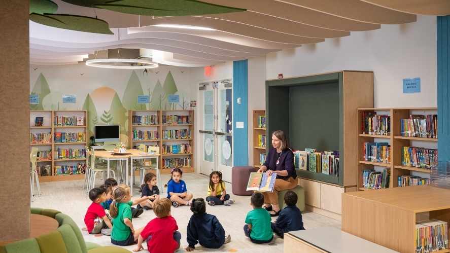 Students in Library