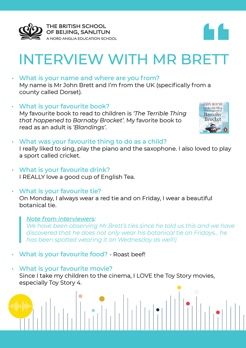 Interview with Mr Brett | BSB Sanlitun - Interview with Mr Brett
