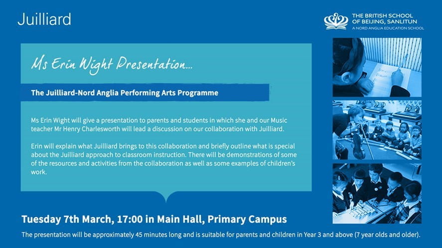 Juilliard Parent Workshop with Erin Wight - 7th March - juilliard-parent-workshop-with-erin-wight--7th-march