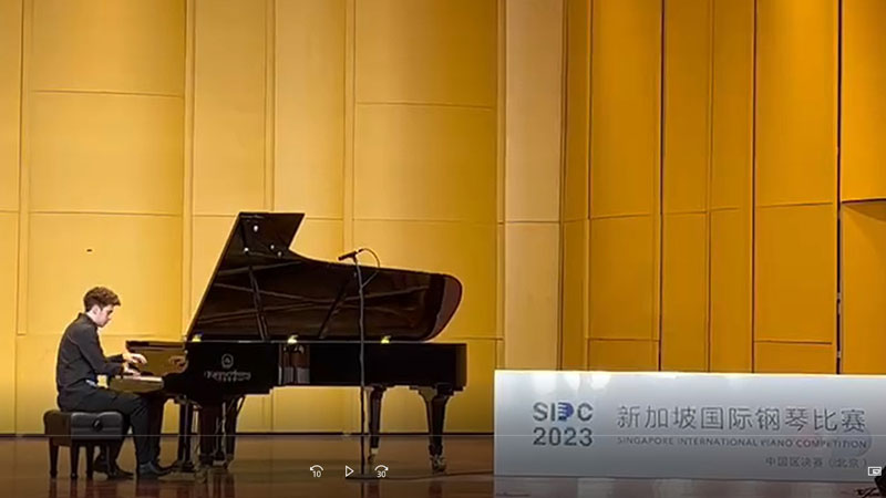 BSB James won Singapore International Piano Competition Beijing Finals - BSB James won Singapore International Piano Competition Beijing Finals