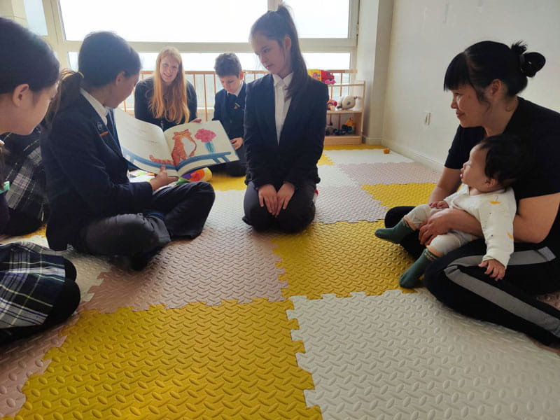 Student Council visits children at Dew Drops - Student Council visits children at Dew Drops