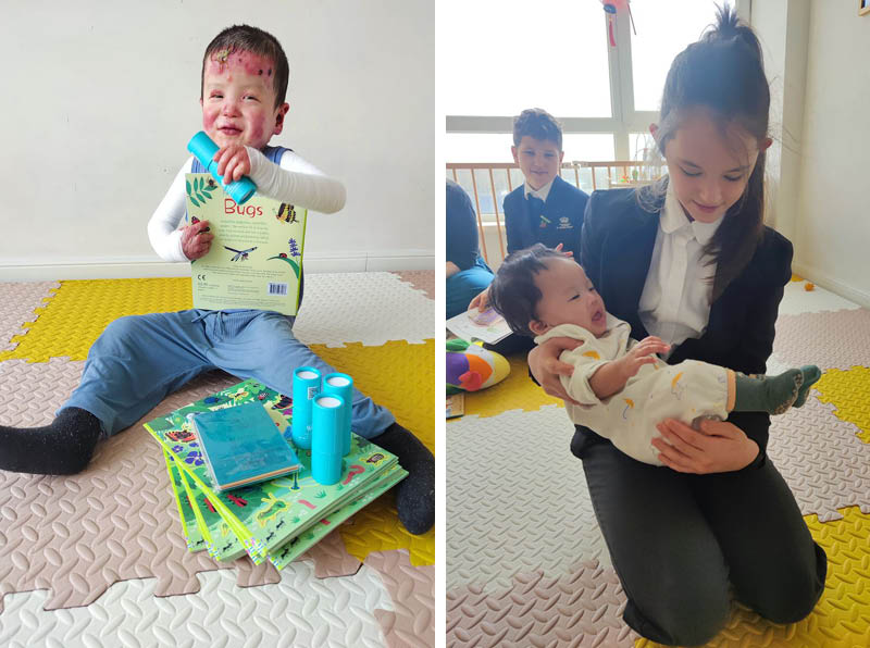 Student Council visits children at Dew Drops - Student Council visits children at Dew Drops