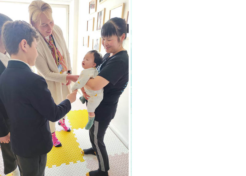 Student Council visits children at Dew Drops - Student Council visits children at Dew Drops