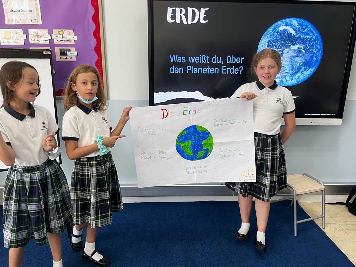 德语小学四年级学生踏上地球探索之旅！ - German Primary GK4 getting to know planet Earth