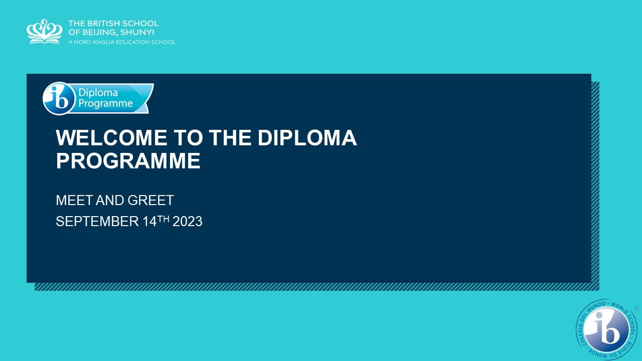 Thank you for attending IB Diploma Meet and Greet Sep 2023 - Thank you for attending IB Diploma Meet and Greet Sep 2023