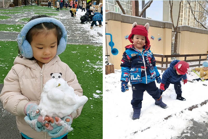 Enjoying the first Snowfall of the Season - Enjoying the first Snowfall of the Season