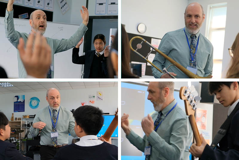 Juilliard Curriculum Specialists Brian Drye visits BSB Jan 2024 - Juilliard Curriculum Specialists Brian Drye visits BSB Jan 2024