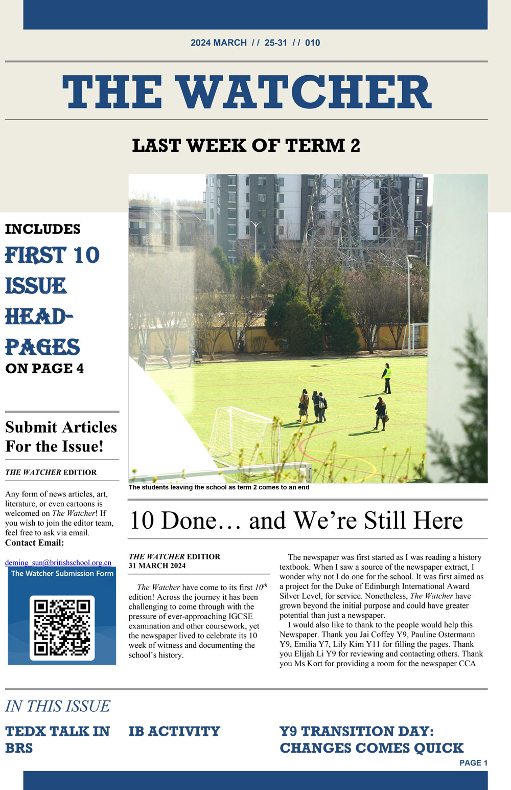The Watcher 10th Edition 31 March 2024 - The Watcher 10th Edition 31 March 2024