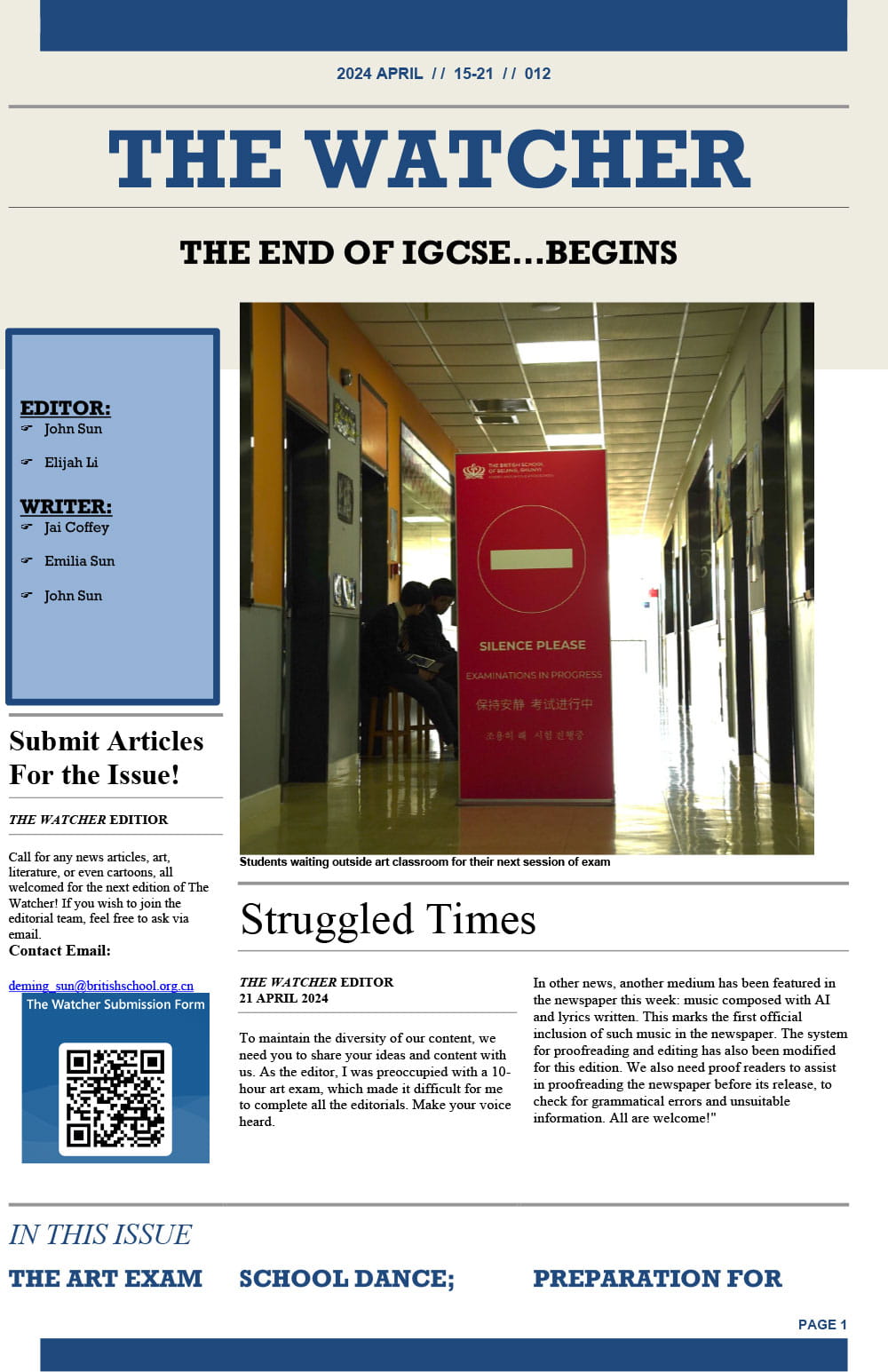 The Watcher 12th Edition 21 April 2024 - The Watcher 12th Edition 21 April 2024