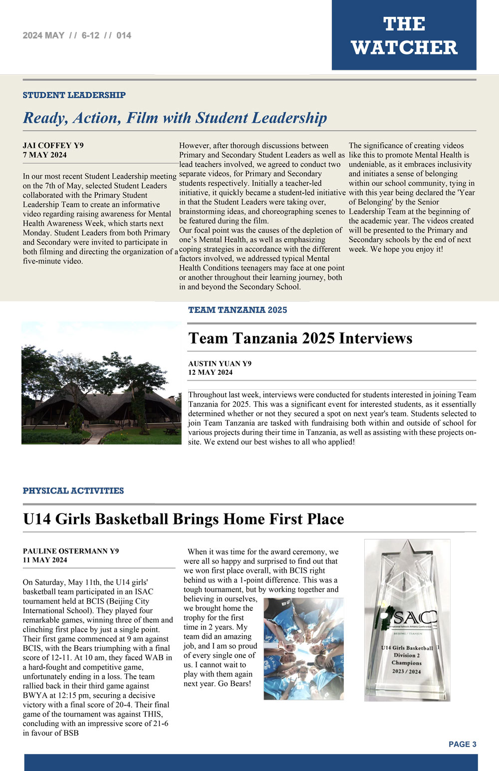 The Watcher 14th Edition 12 May 2024 - The Watcher 14th Edition 12 May 2024