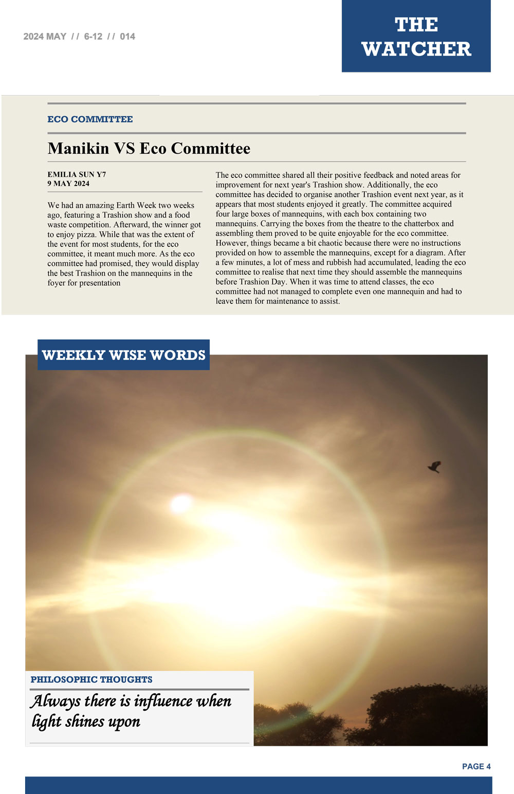 The Watcher 14th Edition 12 May 2024 - The Watcher 14th Edition 12 May 2024