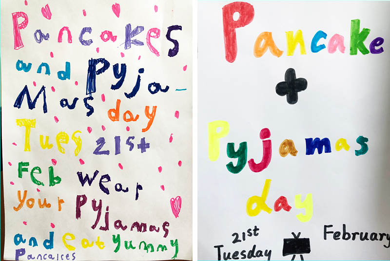 煎饼和睡衣日！  - Pancake and Pyjamas Day