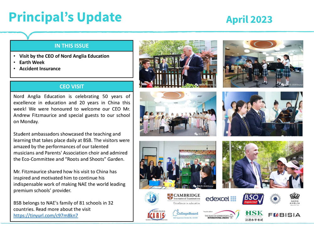 Principal's Update - 21st April 2023 - Principal Update 21 April 2023