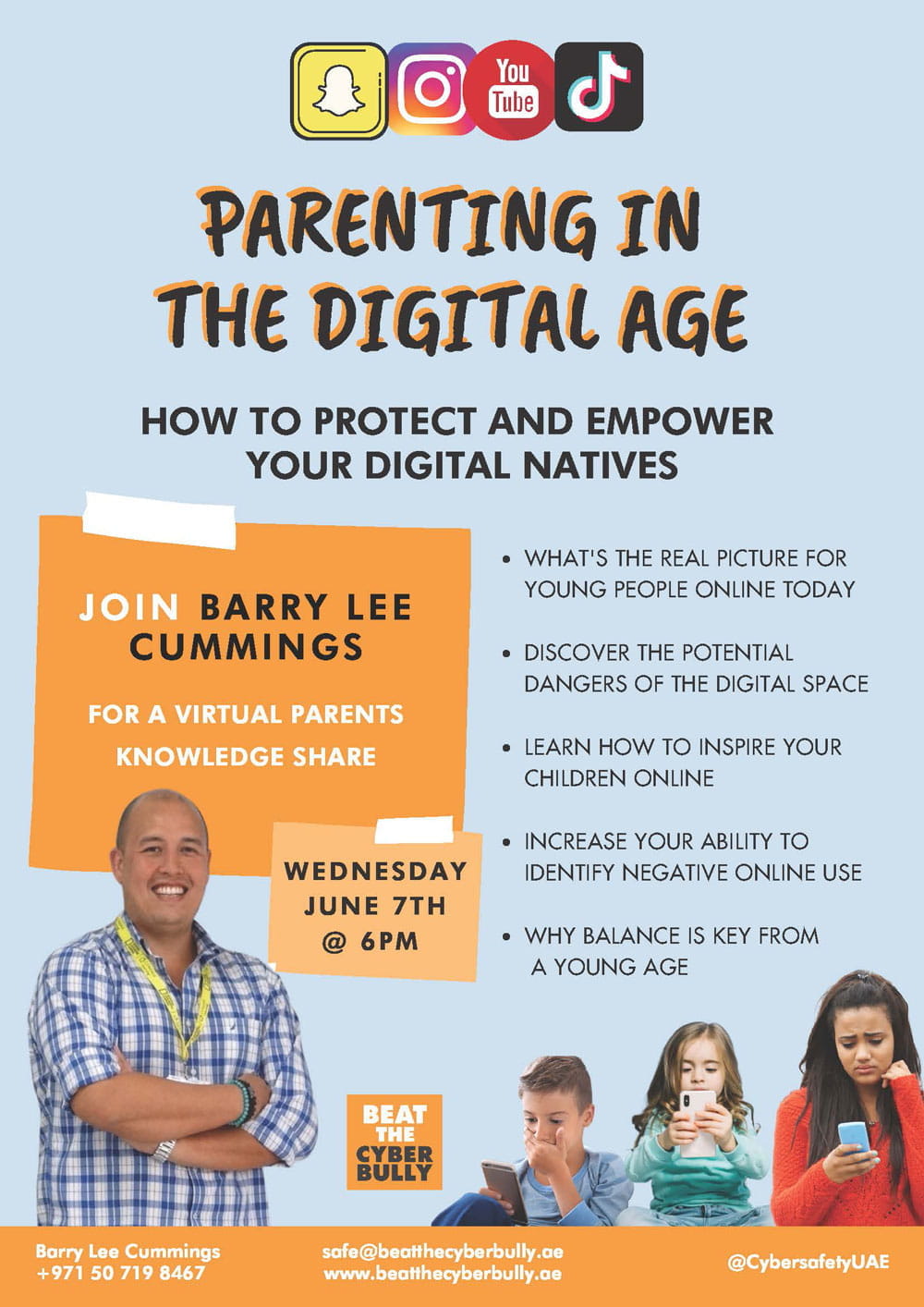 网络时代家庭教育分享会 - Parenting in the Digital Age Workshop 7 June 2023