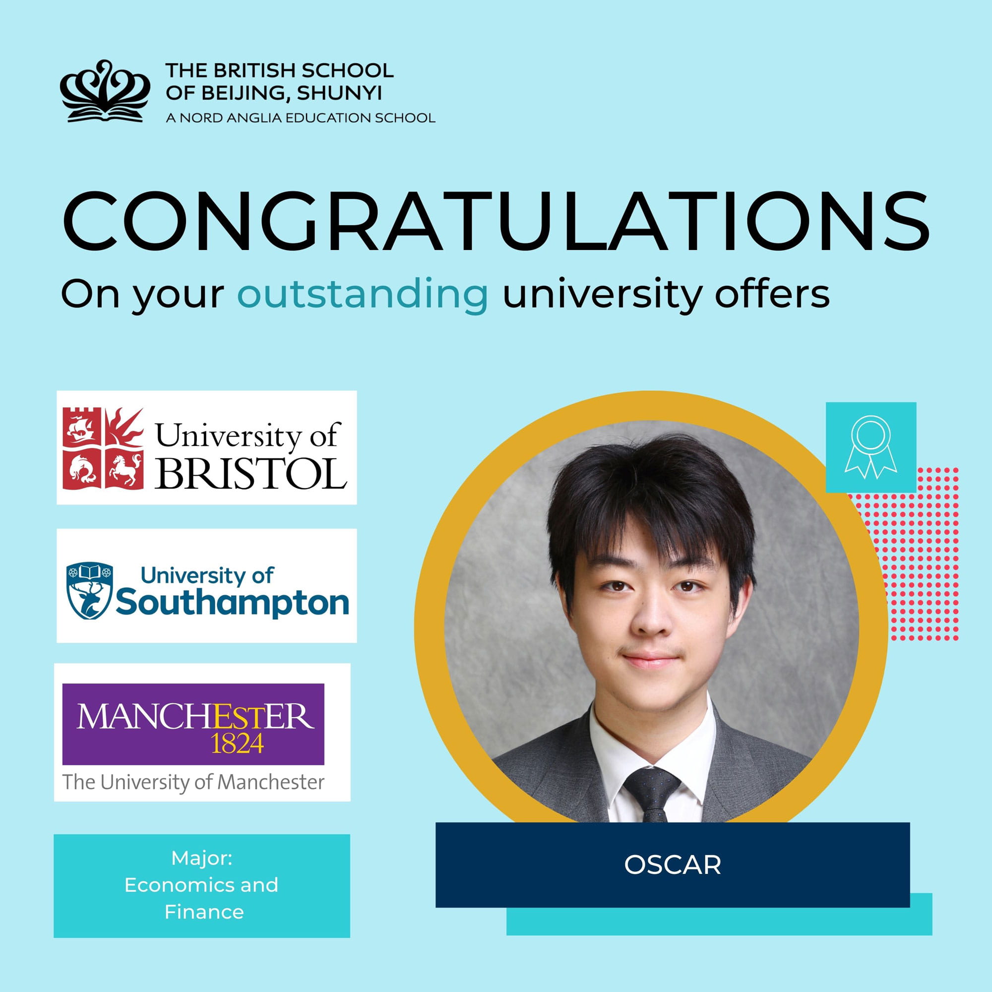 Outstanding University Outcomes at the British School of Beijing Shunyi - Outstanding University Outcomes at the British School of Beijing Shunyi