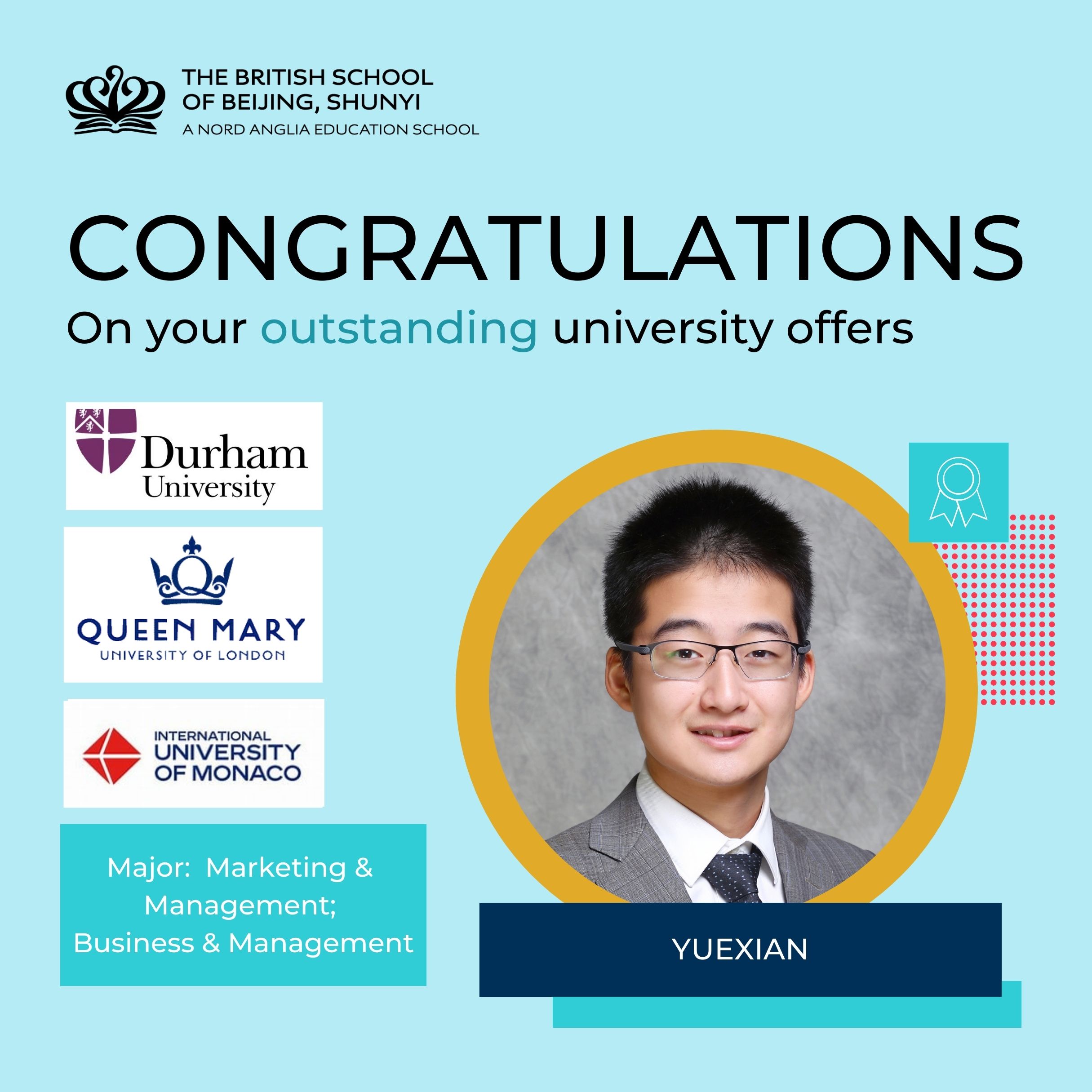 Outstanding University Outcomes at the British School of Beijing Shunyi - Outstanding University Outcomes at the British School of Beijing Shunyi