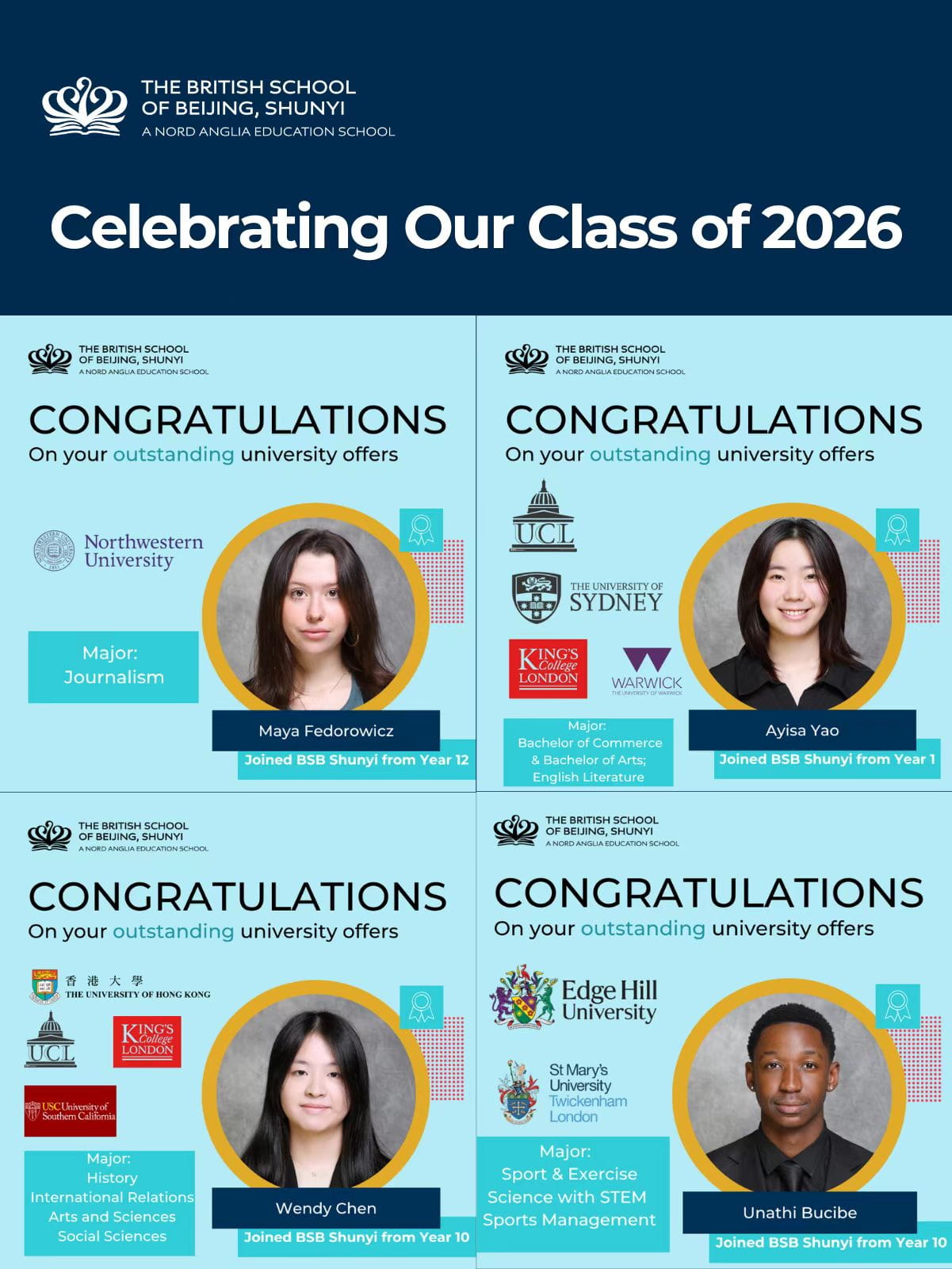 北京英国学校顺义校区卓越佳绩：IBDP平均分超出全球平均5.39分！ - Celebrating Exceptional IBDP Results at BSB Shunyi