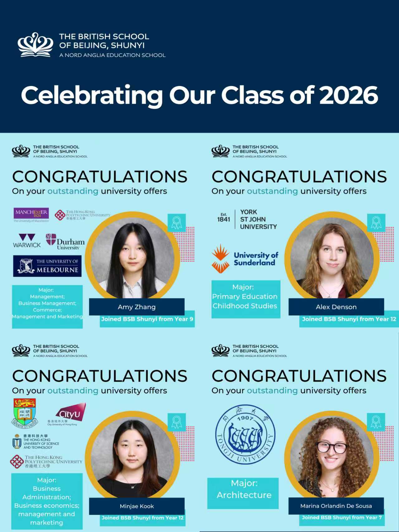 北京英国学校顺义校区卓越佳绩：IBDP平均分超出全球平均5.39分！ - Celebrating Exceptional IBDP Results at BSB Shunyi