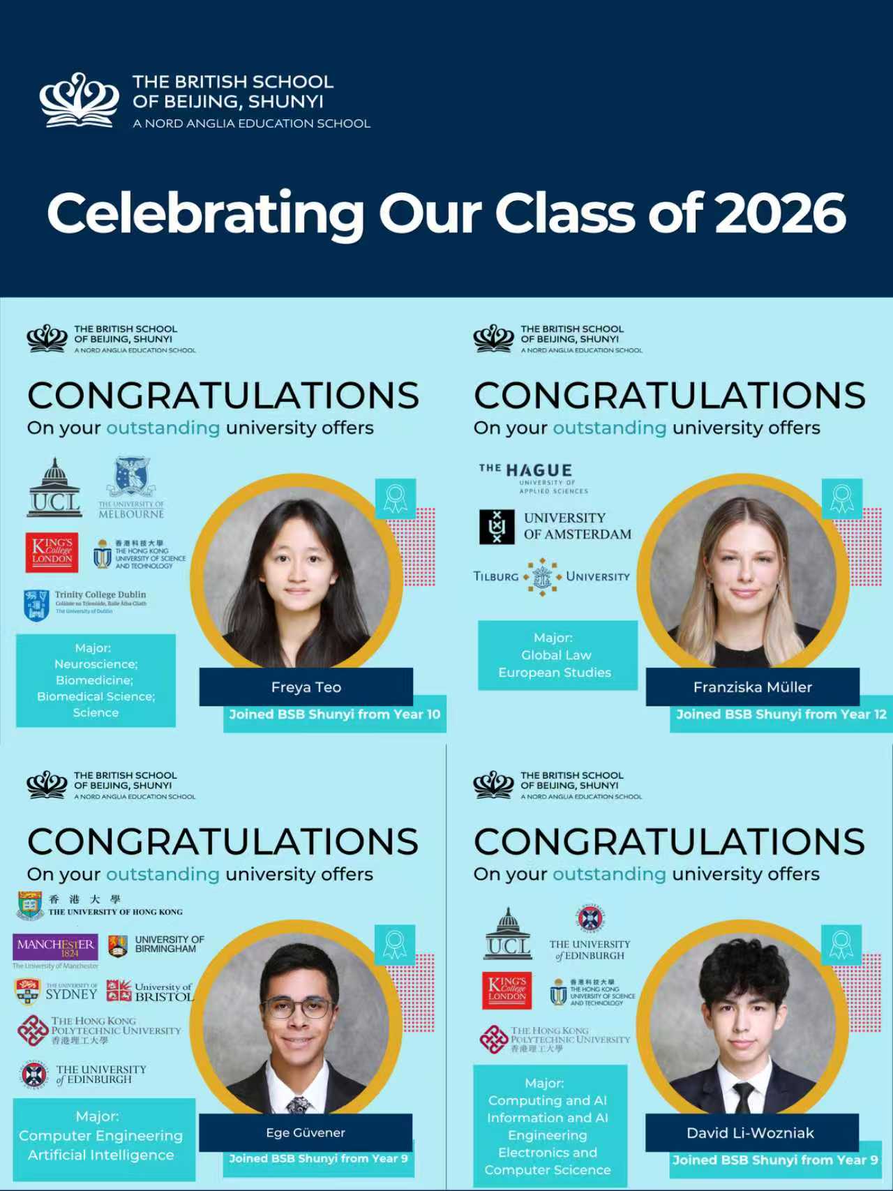 北京英国学校顺义校区卓越佳绩：IBDP平均分超出全球平均5.39分！ - Celebrating Exceptional IBDP Results at BSB Shunyi