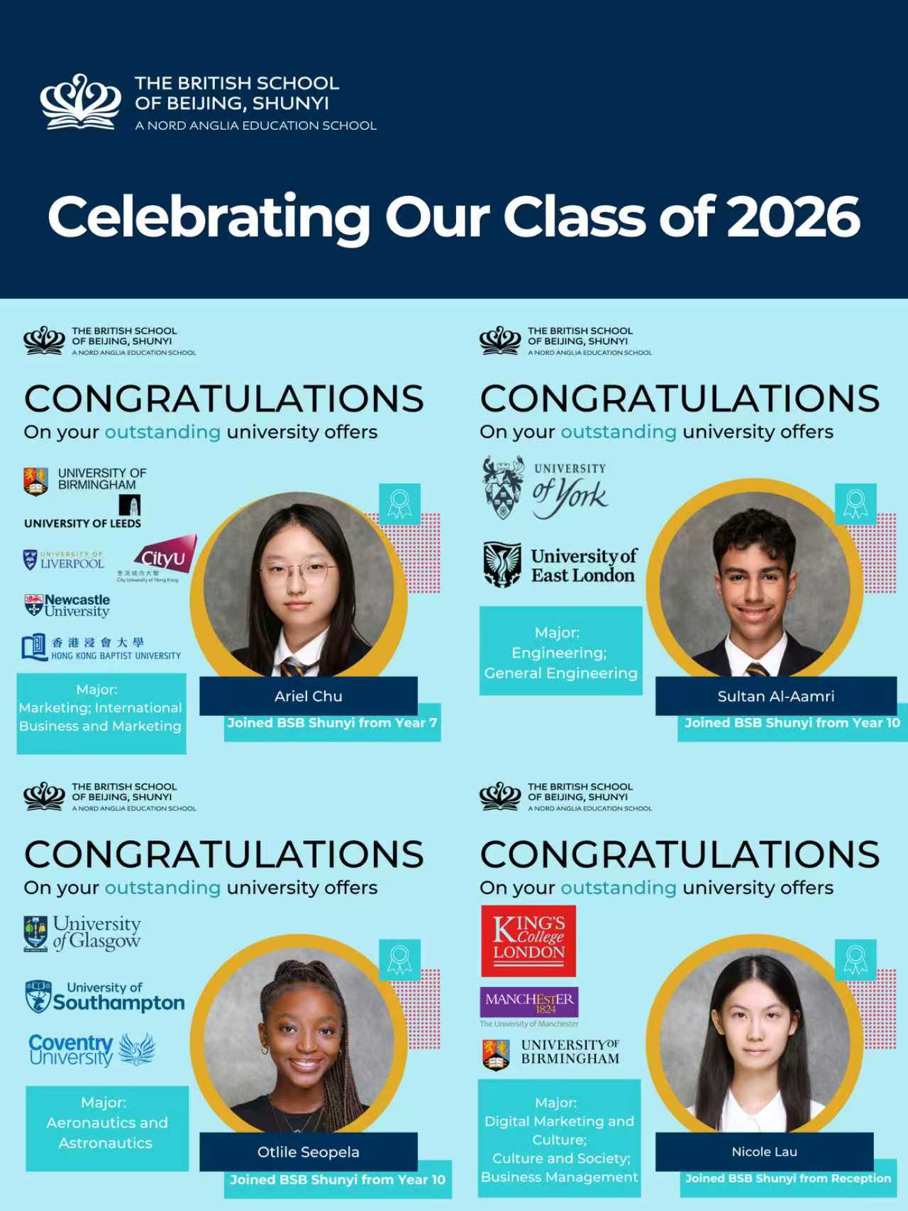 北京英国学校顺义校区卓越佳绩：IBDP平均分超出全球平均5.39分！ - Celebrating Exceptional IBDP Results at BSB Shunyi