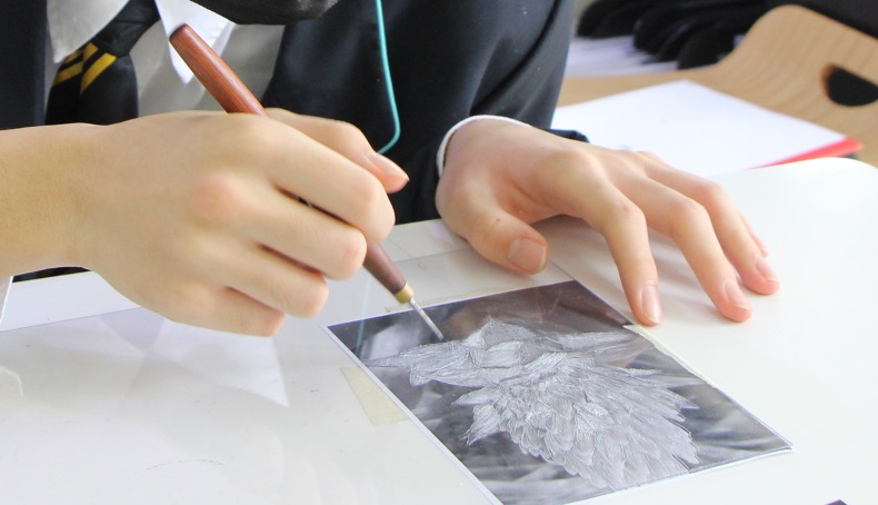 Year 10 Students Etching Project - Year 10 Students Etching Project