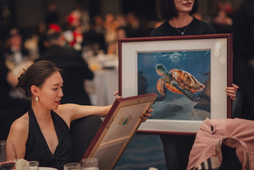 Student Artwork Shines at British Charity Ball Auction - Shumei artwork