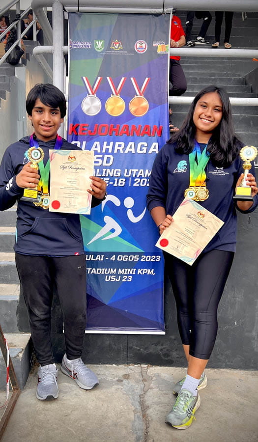 BSKL Students wins medals and named Athletes of the Year at MSSD Petaling Utama District - Carousel For News Detail