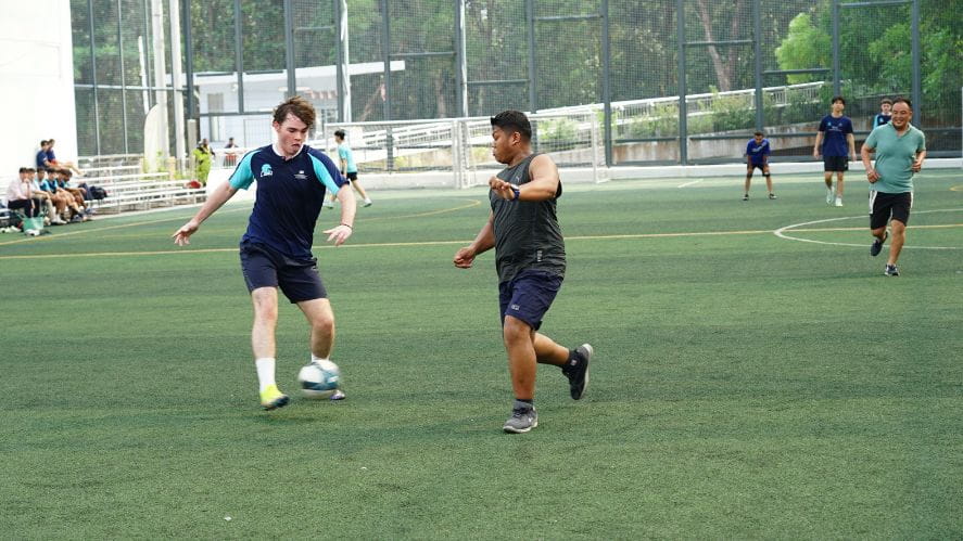 Sixth Formers and guards' heart-warming football friendly match - Carousel For News Detail