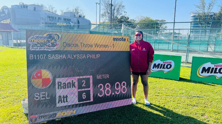 Sasha makes the podium again at MSS Malaysia Track and field championship  - Sasha MSS Track