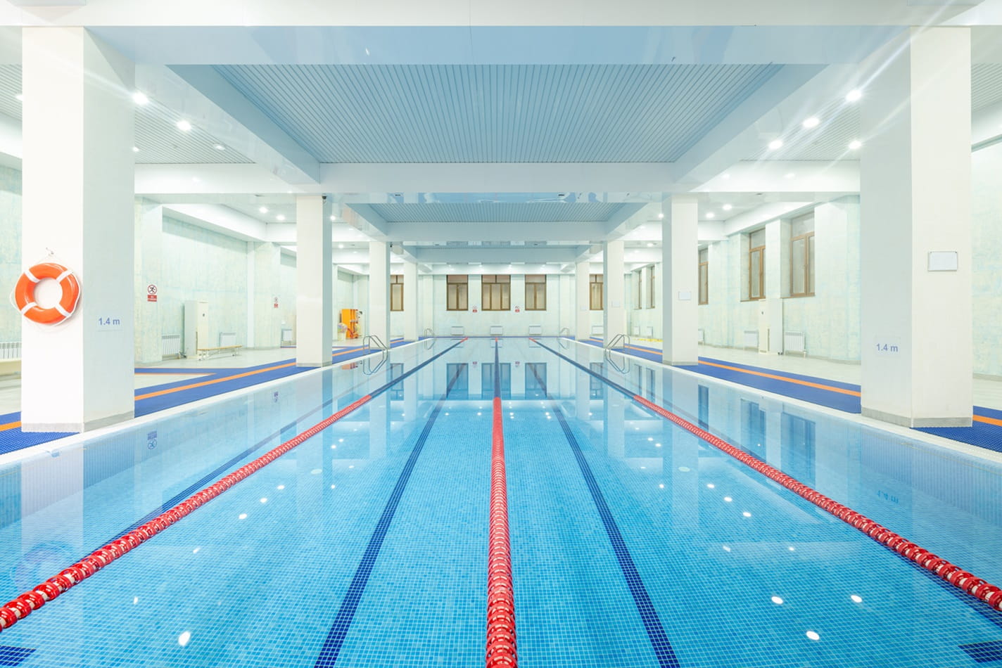 The full sized swimming pool at The British School of Tashkent
