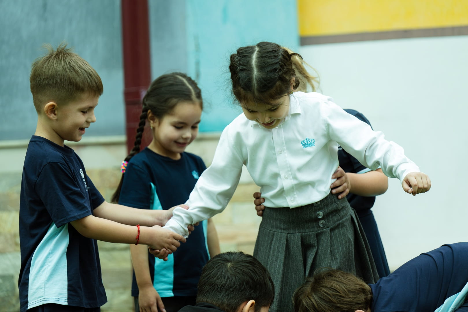 Students wearing school uniform at The British School of Tashkent